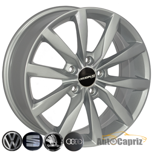Диски Replica Skoda TL0358NW S R17 W7.0 PCD5x112 ET49 DIA57.1     